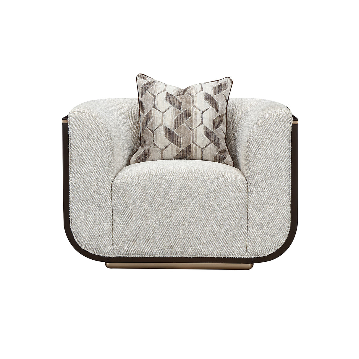 West Kensington Medium Espresso Matching Chair from Michael Amini - Luna Furniture