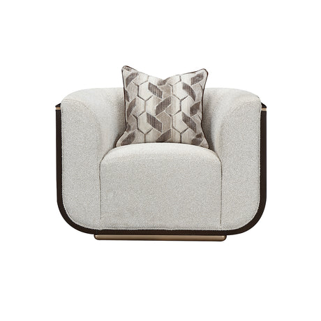 West Kensington Medium Espresso Matching Chair from Michael Amini - Luna Furniture