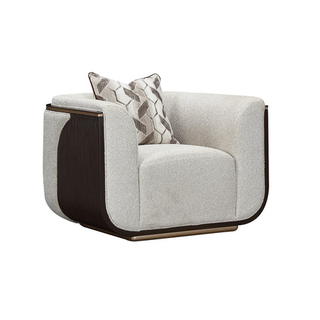 West Kensington Medium Espresso Matching Chair from Michael Amini - Luna Furniture