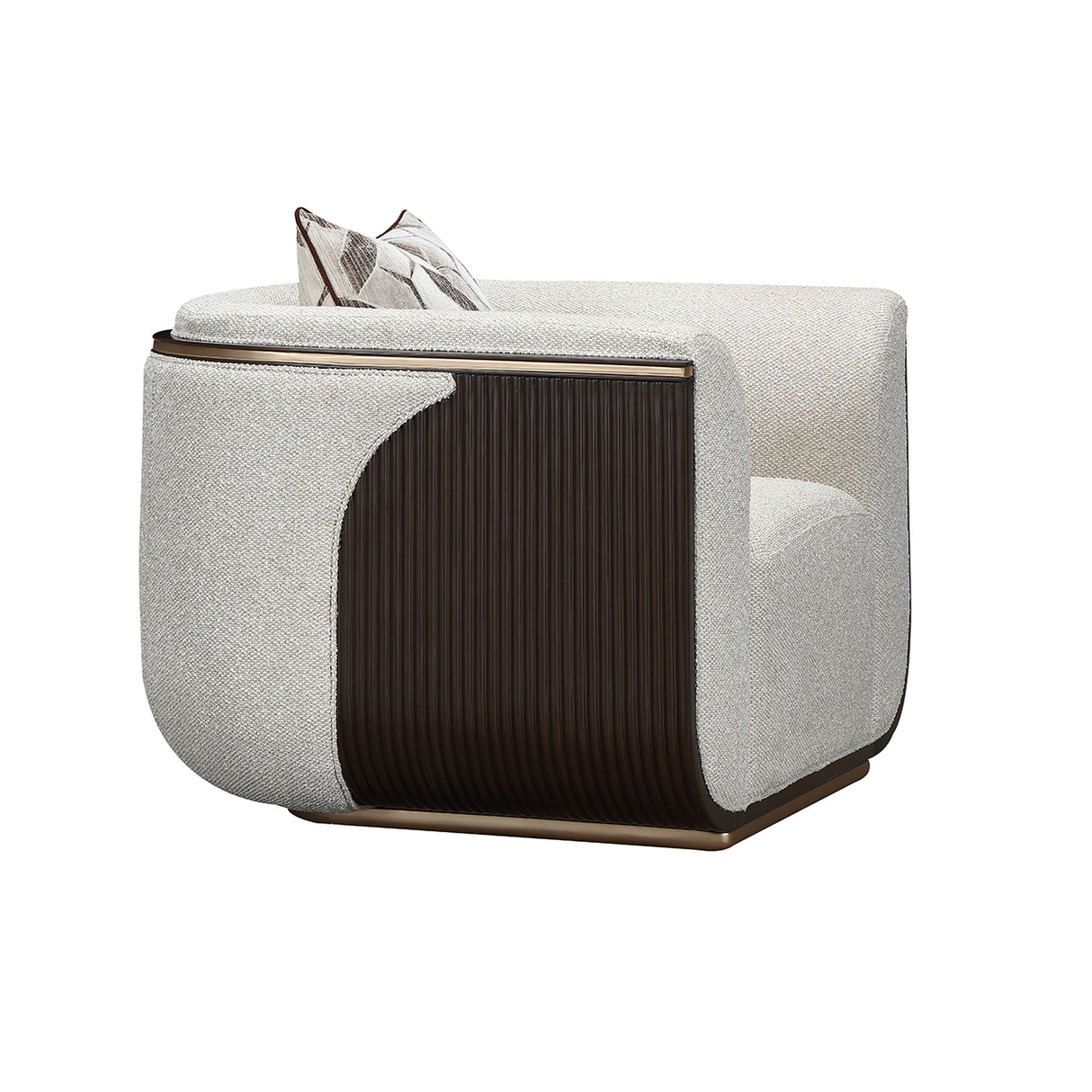 West Kensington Medium Espresso Matching Chair from Michael Amini - Luna Furniture