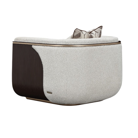 West Kensington Medium Espresso Matching Chair from Michael Amini - Luna Furniture