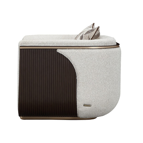 West Kensington Medium Espresso Matching Chair from Michael Amini - Luna Furniture