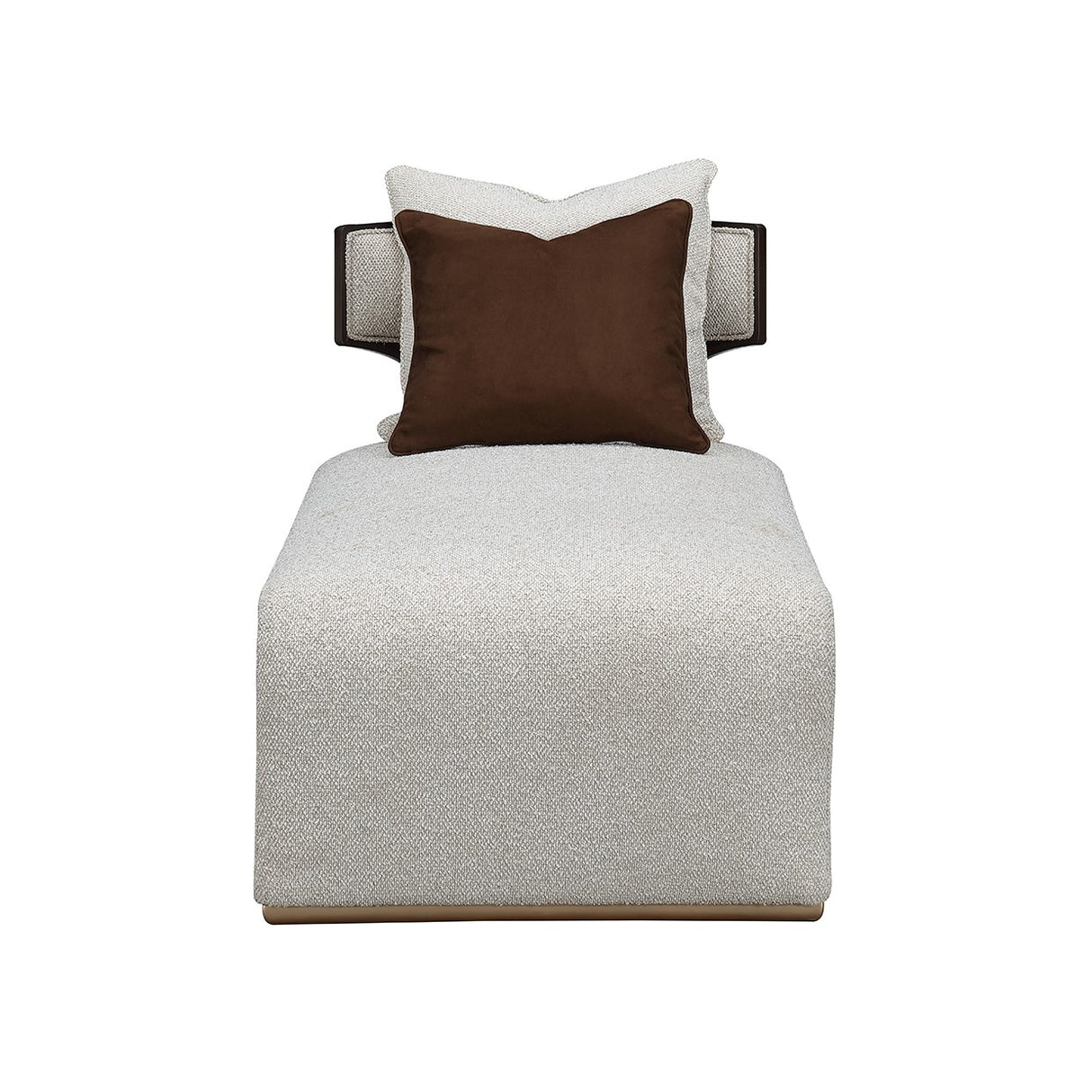 West Kensington Medium Espresso Chaise from Michael Amini - Luna Furniture
