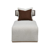 West Kensington Medium Espresso Chaise from Michael Amini - Luna Furniture