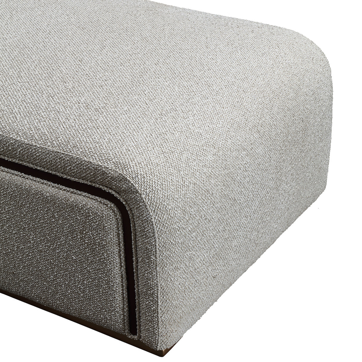 West Kensington Medium Espresso Chaise from Michael Amini - Luna Furniture