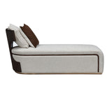 West Kensington Medium Espresso Chaise from Michael Amini - Luna Furniture