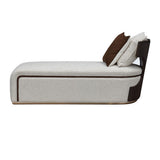 West Kensington Medium Espresso Chaise from Michael Amini - Luna Furniture