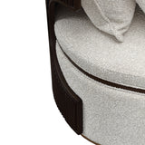 West Kensington Medium Espresso Chaise from Michael Amini - Luna Furniture