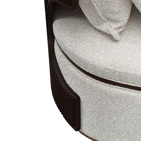 West Kensington Medium Espresso Chaise from Michael Amini - Luna Furniture