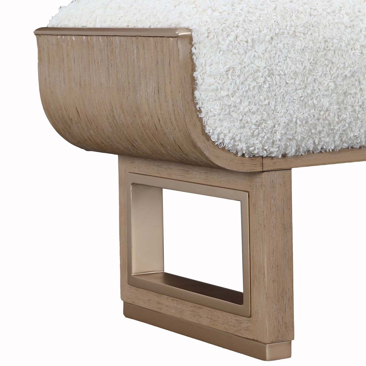 West Kensington - Caramel Sea Salt Caramel Bench from Michael Amini - Luna Furniture