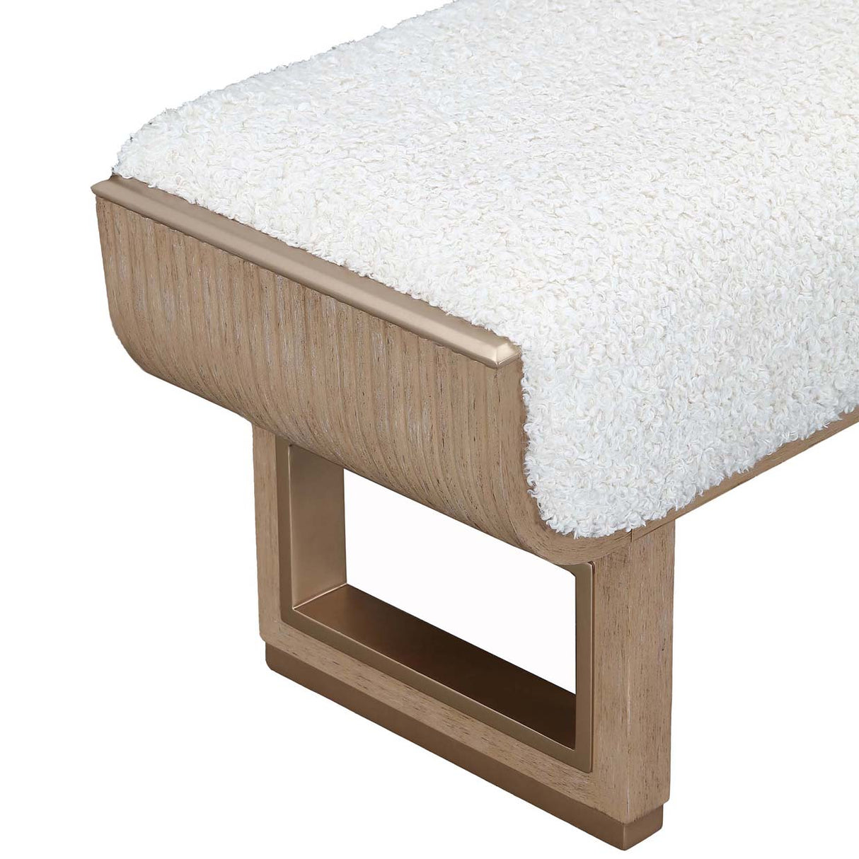 West Kensington - Caramel Sea Salt Caramel Bench from Michael Amini - Luna Furniture