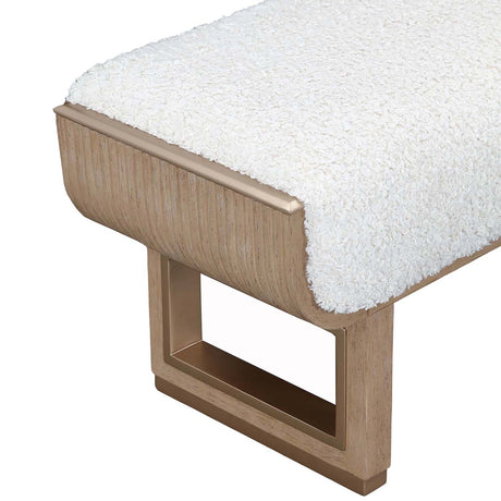 West Kensington - Caramel Sea Salt Caramel Bench from Michael Amini - Luna Furniture
