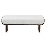 West Kensington Medium Espresso Accent Bench from Michael Amini - Luna Furniture