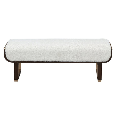 West Kensington Medium Espresso Accent Bench from Michael Amini - Luna Furniture