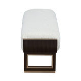 West Kensington Medium Espresso Accent Bench from Michael Amini - Luna Furniture