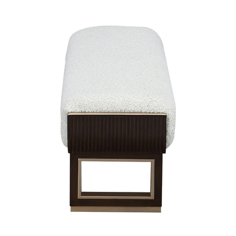 West Kensington Medium Espresso Accent Bench from Michael Amini - Luna Furniture