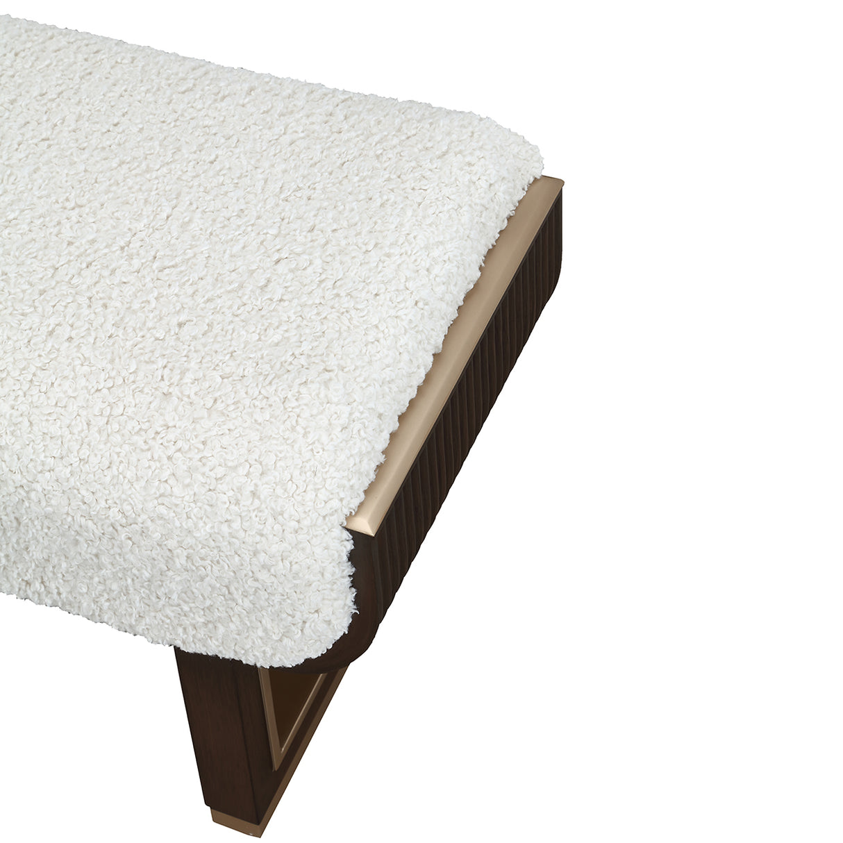 West Kensington Medium Espresso Accent Bench from Michael Amini - Luna Furniture