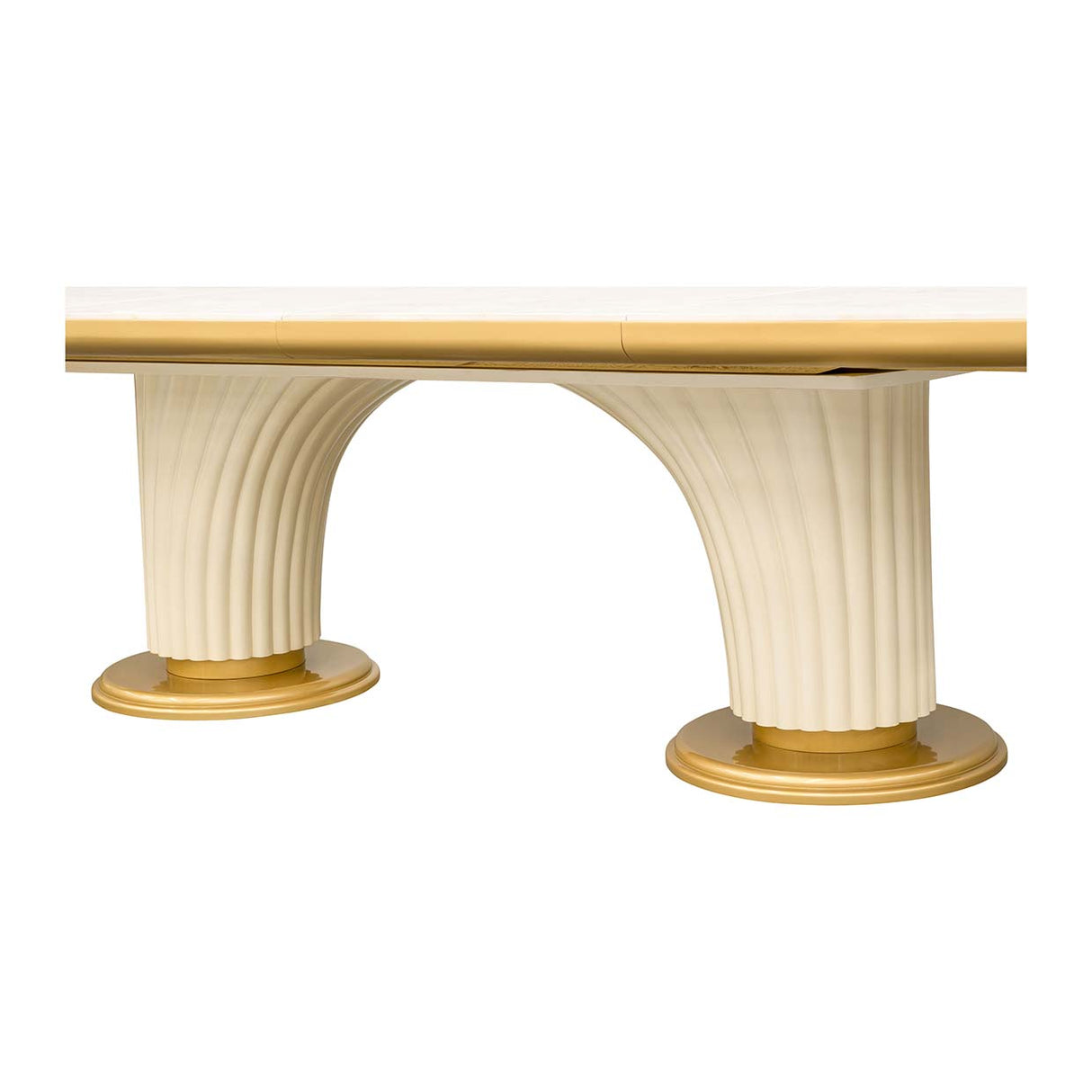Scotts Square Light Champagne Oval Dining Table from Michael Amini - Luna Furniture