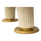Scotts Square Light Champagne Oval Dining Table from Michael Amini - Luna Furniture