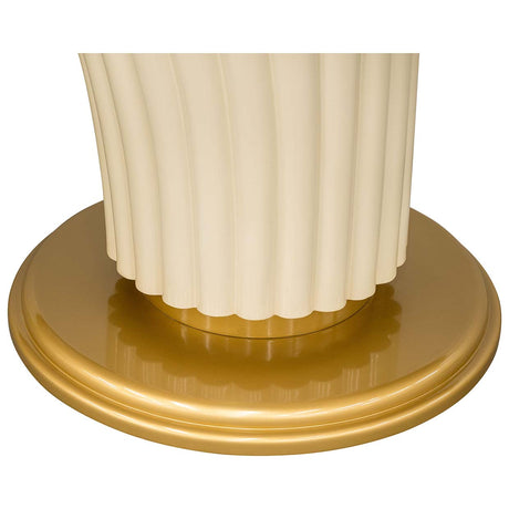 Scotts Square Light Champagne Oval Dining Table from Michael Amini - Luna Furniture