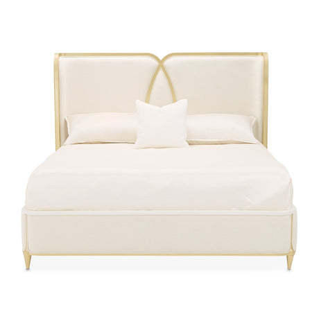 Scotts Square Light Champagne Cal. King Bed from Michael Amini - Luna Furniture