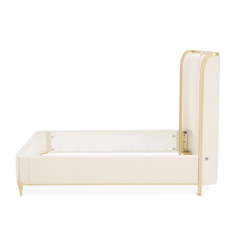 Scotts Square Light Champagne Cal. King Bed from Michael Amini - Luna Furniture