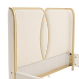 Scotts Square Light Champagne Cal. King Bed from Michael Amini - Luna Furniture