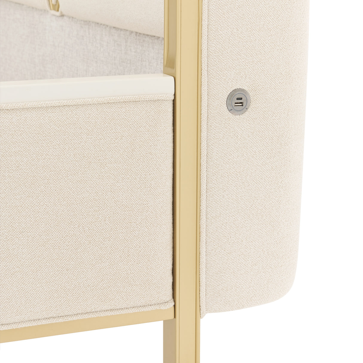 Scotts Square Light Champagne Eastern King Bed from Michael Amini - Luna Furniture