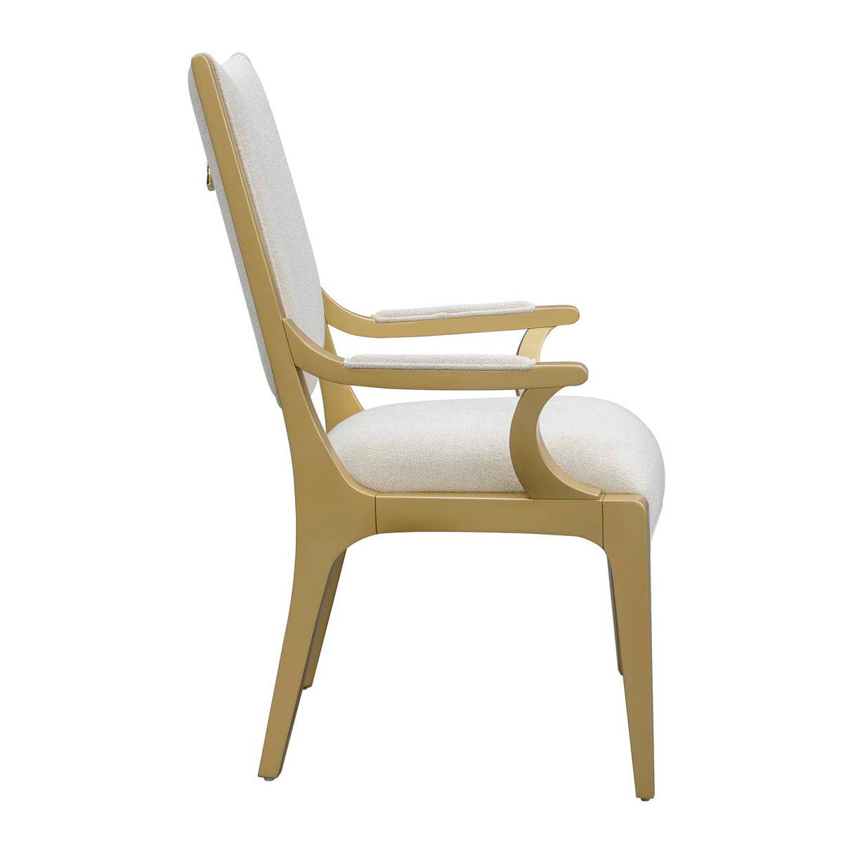 Scotts Square Light Champagne Dining Arm Chair from Michael Amini - Luna Furniture