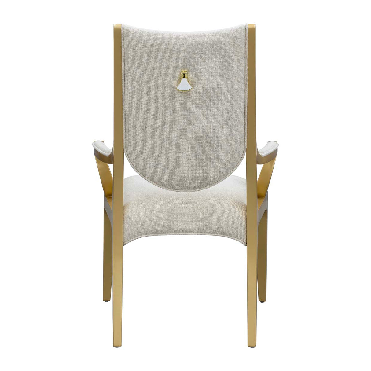 Scotts Square Light Champagne Dining Arm Chair from Michael Amini - Luna Furniture