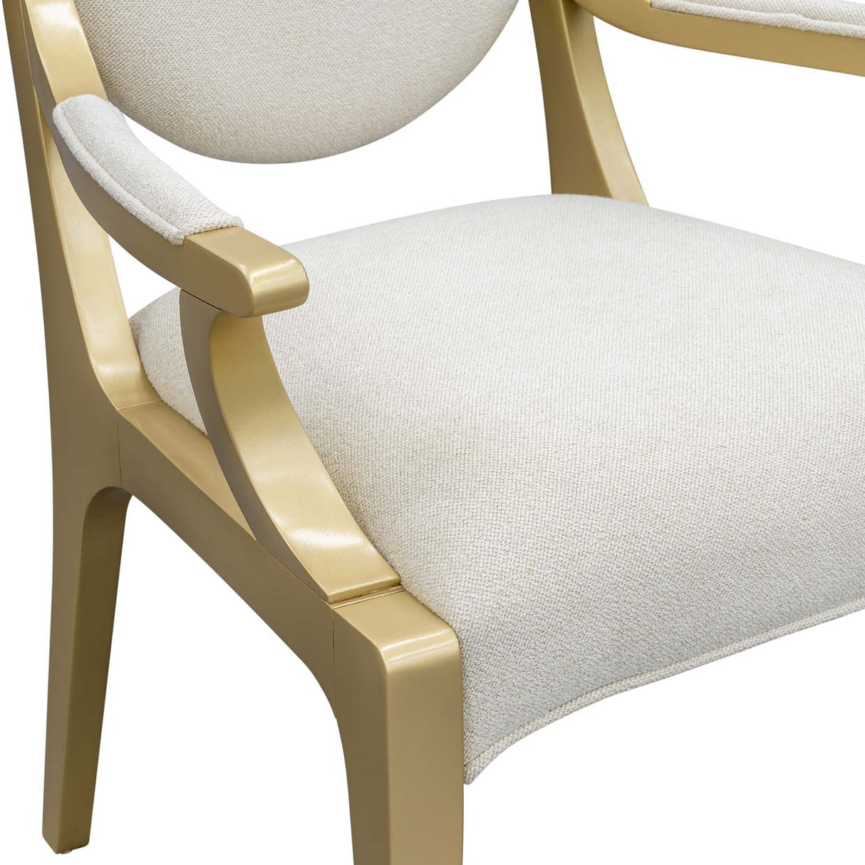 Scotts Square Light Champagne Dining Arm Chair from Michael Amini - Luna Furniture