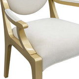 Scotts Square Light Champagne Dining Arm Chair from Michael Amini - Luna Furniture