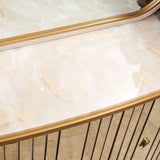 Scotts Square Light Champagne Sideboard With Mirror from Michael Amini - Luna Furniture