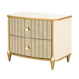 Scotts Square Light Champagne Nightstand from Michael Amini - Luna Furniture