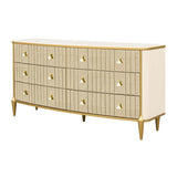 Scotts Square Light Champagne Dresser from Michael Amini - Luna Furniture