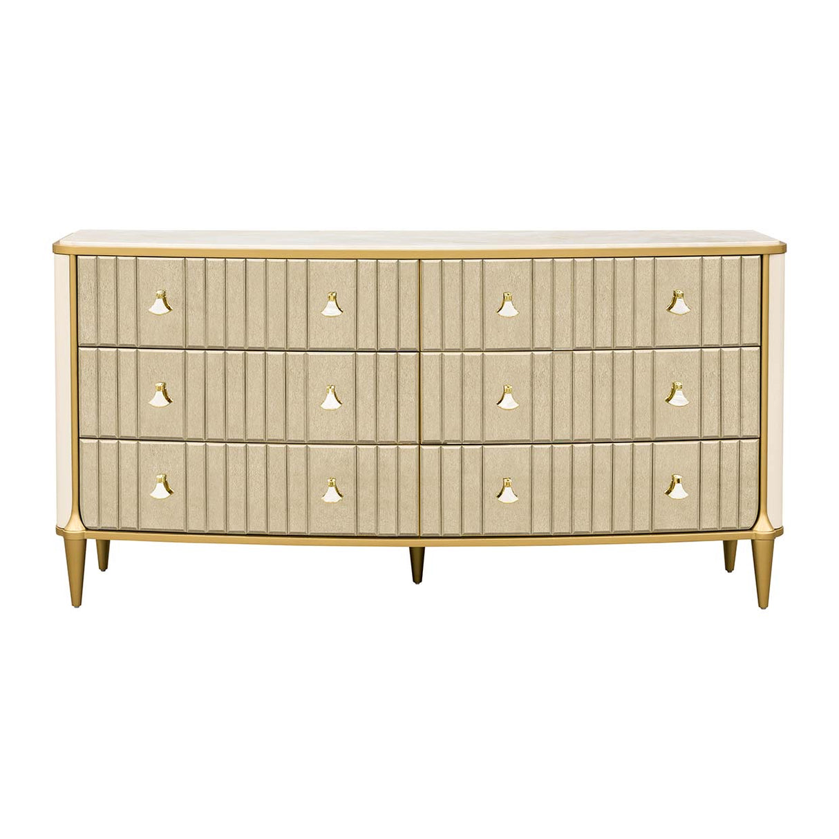 Scotts Square Light Champagne Dresser from Michael Amini - Luna Furniture