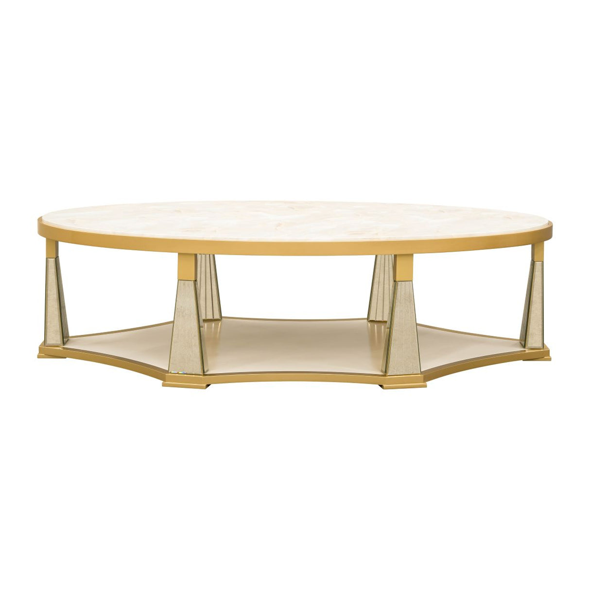 Scotts Square Light Champagne Cocktail Table from Michael Amini - Luna Furniture