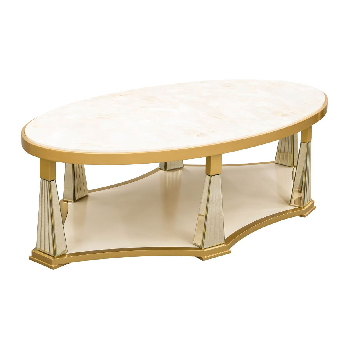 Scotts Square Light Champagne Cocktail Table from Michael Amini - Luna Furniture