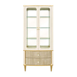 Scotts Square Light Champagne Display Cabinet from Michael Amini - Luna Furniture