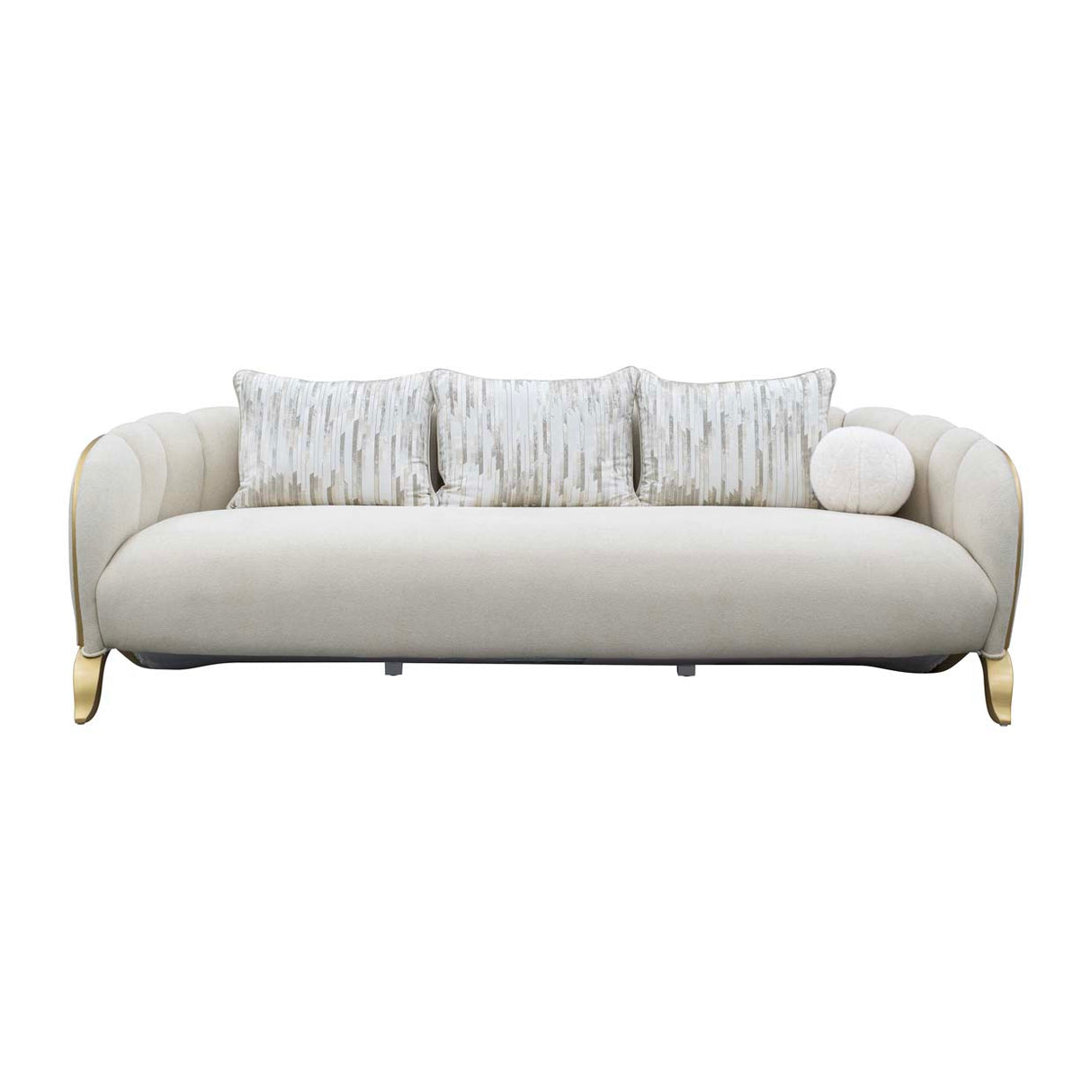 Scotts Square Light Champagne Sofa from Michael Amini - Luna Furniture