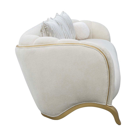 Scotts Square Light Champagne Sofa from Michael Amini - Luna Furniture