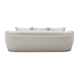 Scotts Square Light Champagne Sofa from Michael Amini - Luna Furniture