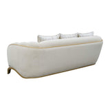 Scotts Square Light Champagne Sofa from Michael Amini - Luna Furniture