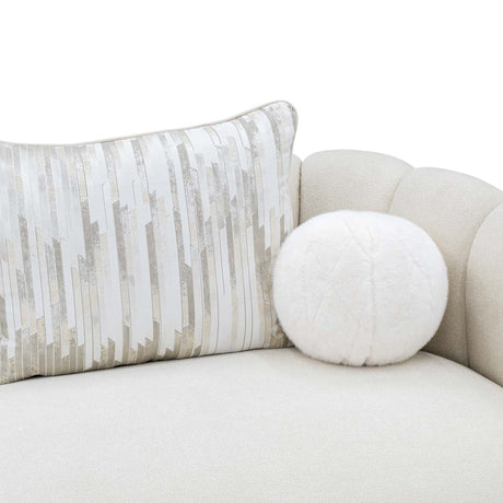Scotts Square Light Champagne Sofa from Michael Amini - Luna Furniture