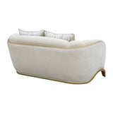 Scotts Square Light Champagne Loveseat from Michael Amini - Luna Furniture