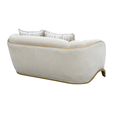 Scotts Square Light Champagne Loveseat from Michael Amini - Luna Furniture