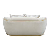 Scotts Square Light Champagne Loveseat from Michael Amini - Luna Furniture
