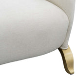 Scotts Square Light Champagne Loveseat from Michael Amini - Luna Furniture