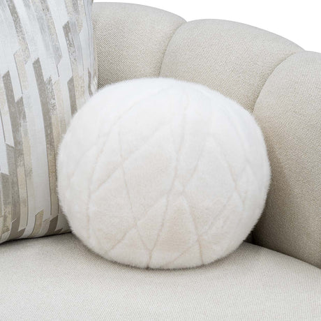 Scotts Square Light Champagne Loveseat from Michael Amini - Luna Furniture