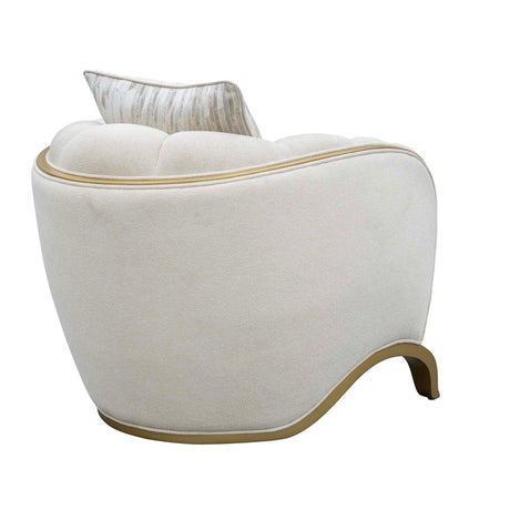 Scotts Square Light Champagne Matching Accent Chair from Michael Amini - Luna Furniture